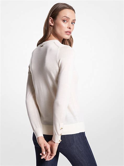 michael kors merino wool sweater|michael kors sleeveless turtleneck sweater.